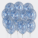 Облако шариков с круглым синим конфетти - изображение 1