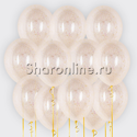 Облако шариков с желтым голографическим конфетти в виде хлопьев - изображение 1