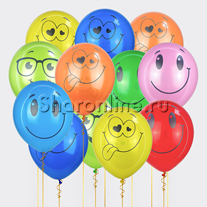 Облако шариков Смайликов Ассорти