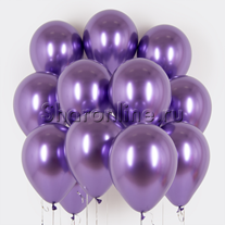 Облако шаров "Хром фиолетовый"