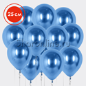 Облако шаров "Хром синий" 25 см - изображение 1