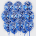 Облако шаров с квадратным синим конфетти - изображение 1