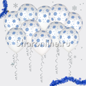 Облако шаров "Снежинки" - изображение 1