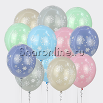 Облако шаров "Снежинки"