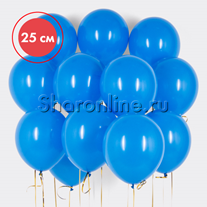 Облако синих шариков 25 см