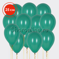 Облако темно-зеленых шариков 25 см