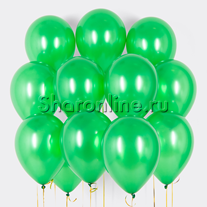 Облако зеленых шариков металлик