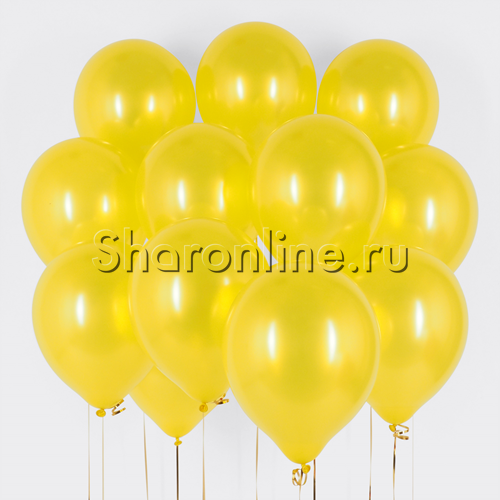 Облако желтых шариков металлик - изображение 1