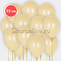 Облако желтых шаров "Макаронс" 25 см - изображение 1