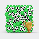 Панно из шаров "Футбол" - изображение 1