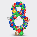 Цифра плетеная из шаров "В стиле Ниндзяго" - изображение 1