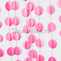 Подвеска "Круги" розовая 200 см - изображение 1