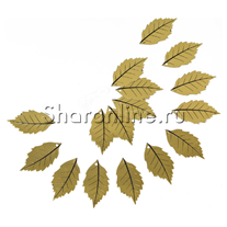 Гирлянда "Листья" золотая 300 см