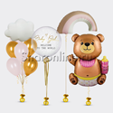 Сет из шаров "Медвежонок для девочки" - изображение 1