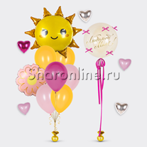 Сет из шаров "Цветочное настроение для мамы"