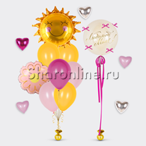Сет из шаров "Цветочное настроение для мамы"