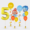 Сет из шаров "Фиксики" с цифрой - изображение 1