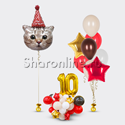 Сет из шаров "Котенок в колпачке" - изображение 1