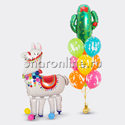 Сет из шаров на День рождения "Лама" - изображение 1
