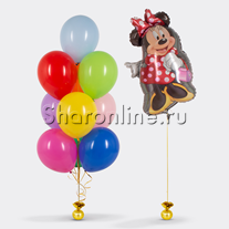 Сет из шаров на День рождения "Минни Маус"