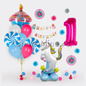 Сет из шаров на День рождения с Единорогом - изображение 1
