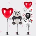 Сет из шаров "Влюбленный панда" - изображение 1