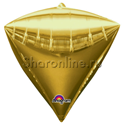 Шар 3D Алмаз Золотой 44 см - изображение 1