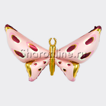 Шар 3D Фигура "Карнавальные крылья" розовый 114 см
