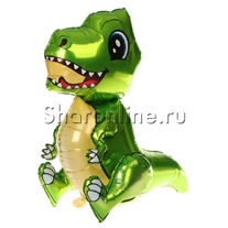 Шар 3D Фигура "Маленький динозавр" зеленый 76 см
