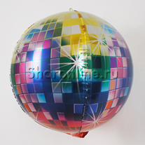 Шар 3D Сфера "Диско" разноцветная 41 см