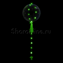 Шар Bubble на зеленой светодиодной ленте