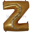 Шар Буква "Z" Золото 99 см - изображение 1