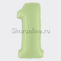 Шар "Цифра 1" Оливковая 102 см