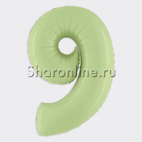 Шар "Цифра 9" Оливковая 102 см