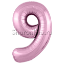 Шар "Цифра 9" Розовая 102 см - изображение 1