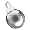 Шар "Ёлочная игрушка" серебряный 41 см - изображение 1