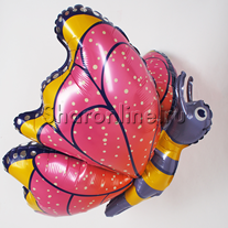 Шар Фигура 3D "Бабочка" розовая 76 см