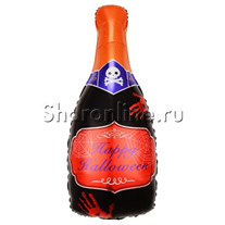 Шар Фигура "Бутылка шампанского" на Хэллоуин 99 см