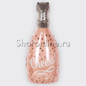 Шар Фигура "Бутылка шампанского" розовое золото 89 см - изображение 1