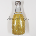 Шар Фигура "Бутылка шампанского" золото 91 см - изображение 1