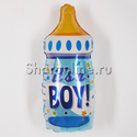 Шар Фигура "Бутылочка для мальчика" синий 81 см - изображение 1