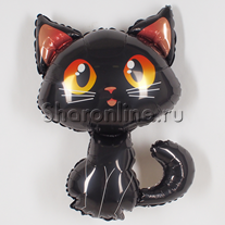 Шар Фигура "Черный кот" 90 см