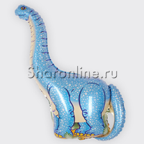 Шар Фигура Динозавр "Диплодок" синий 109 см