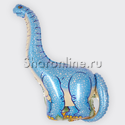 Шар Фигура Динозавр "Диплодок" синий 109 см - изображение 1