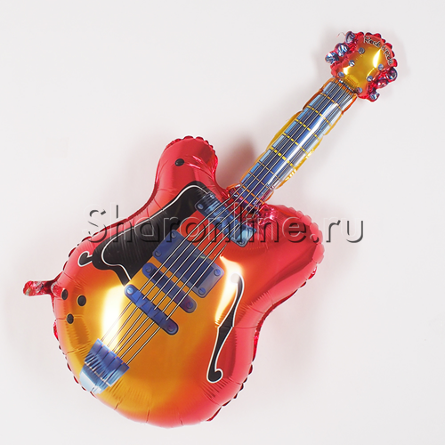 Шар Фигура "Гитара" красная 109 см - изображение 1