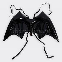 Шар Фигура "Крылья" черные воздух 120 см