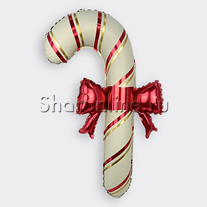 Шар Фигура "Леденец трость" с бантиком 76 см воздух