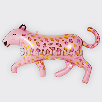 Шар Фигура "Леопард" розовый 117 см