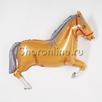 Шар Фигура "Лошадь" коричневая 107 см
