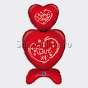 Шар Фигура на подставке "Признание в любви" 97 см - изображение 1
